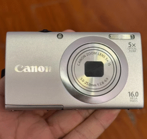 Canon PowerShot A2400 IS 16.0MP 4x Optical Zoom Compact Digital Camera Silver